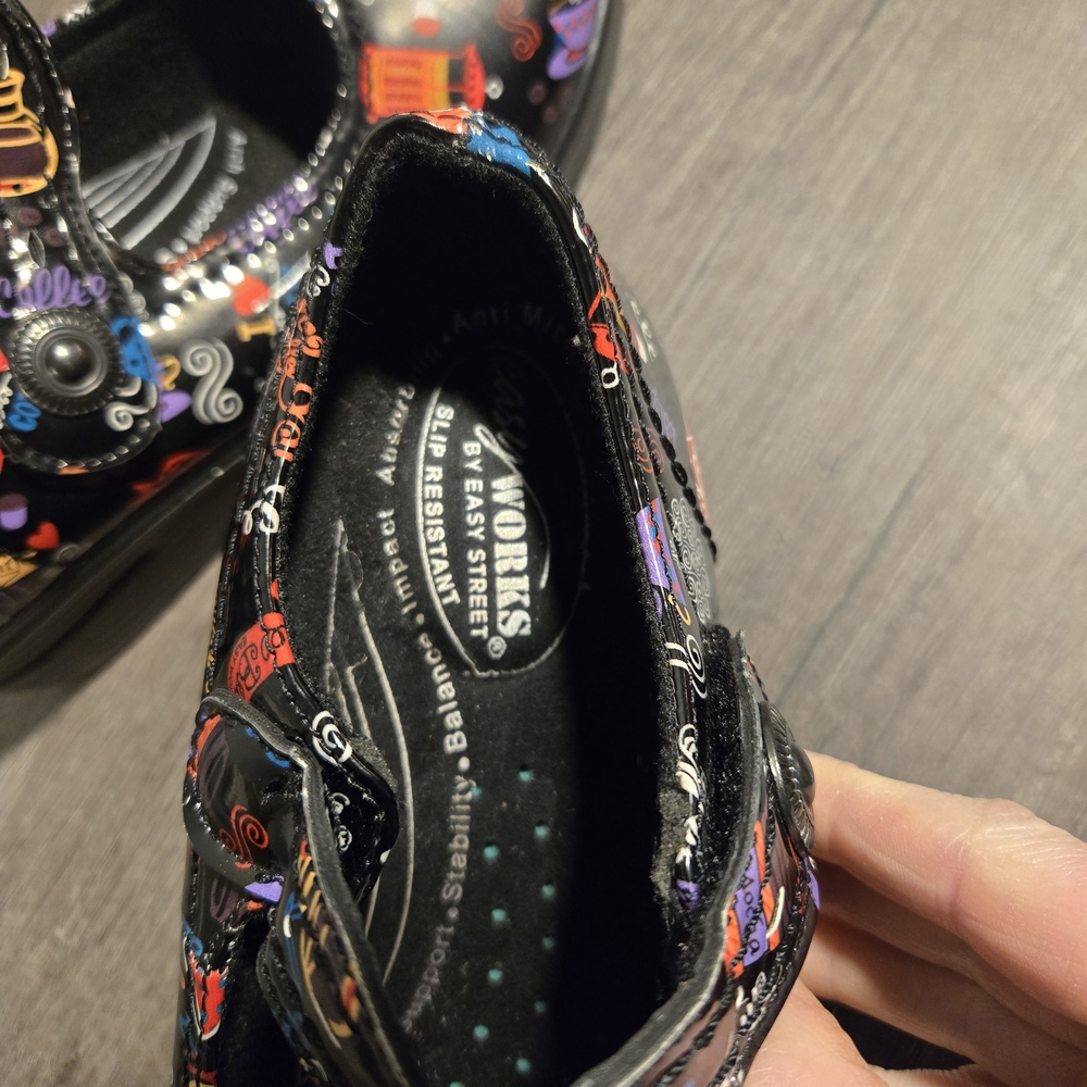 Coffee Pattern Work Shoes Non Slip - Picture 5 of 7